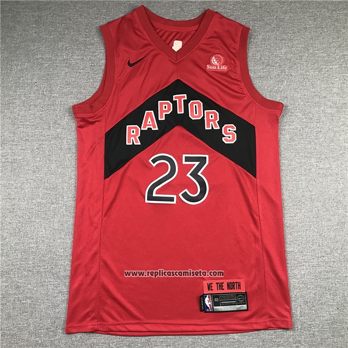 Camiseta Toronto Raptors Fred VanVleet #23 Icon 2020-21 Rojo